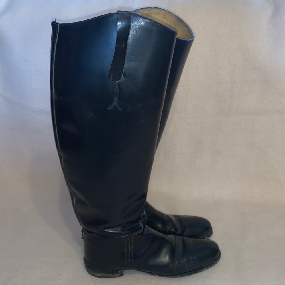 Balmoral English Riding Boots Black Equestrian Womens Size 7.5